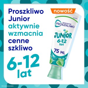 Sensodyne ProSzkliwo Junior Pasta z fluorem do zębów chroniąca szkliwo do zębów mlecznych i stałych 6-12 lat, 75 ml